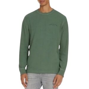 Scotch & Soda Men's LS Crewneck Thermal Shirt Green 1988802 Size Large New